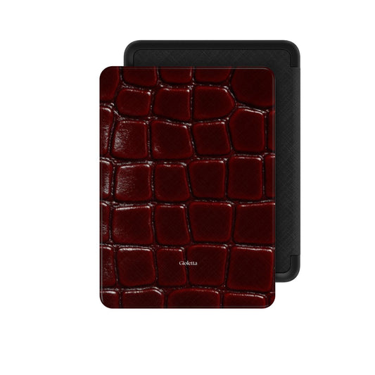 BURGUNDY CROC - Kindle Case Podbase