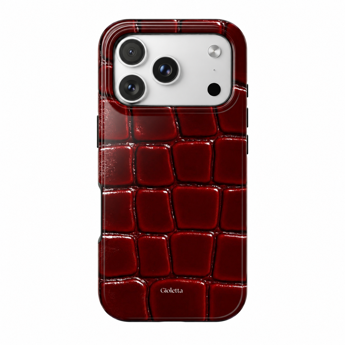 BURGUNDY CROC - MagSafe Podbase