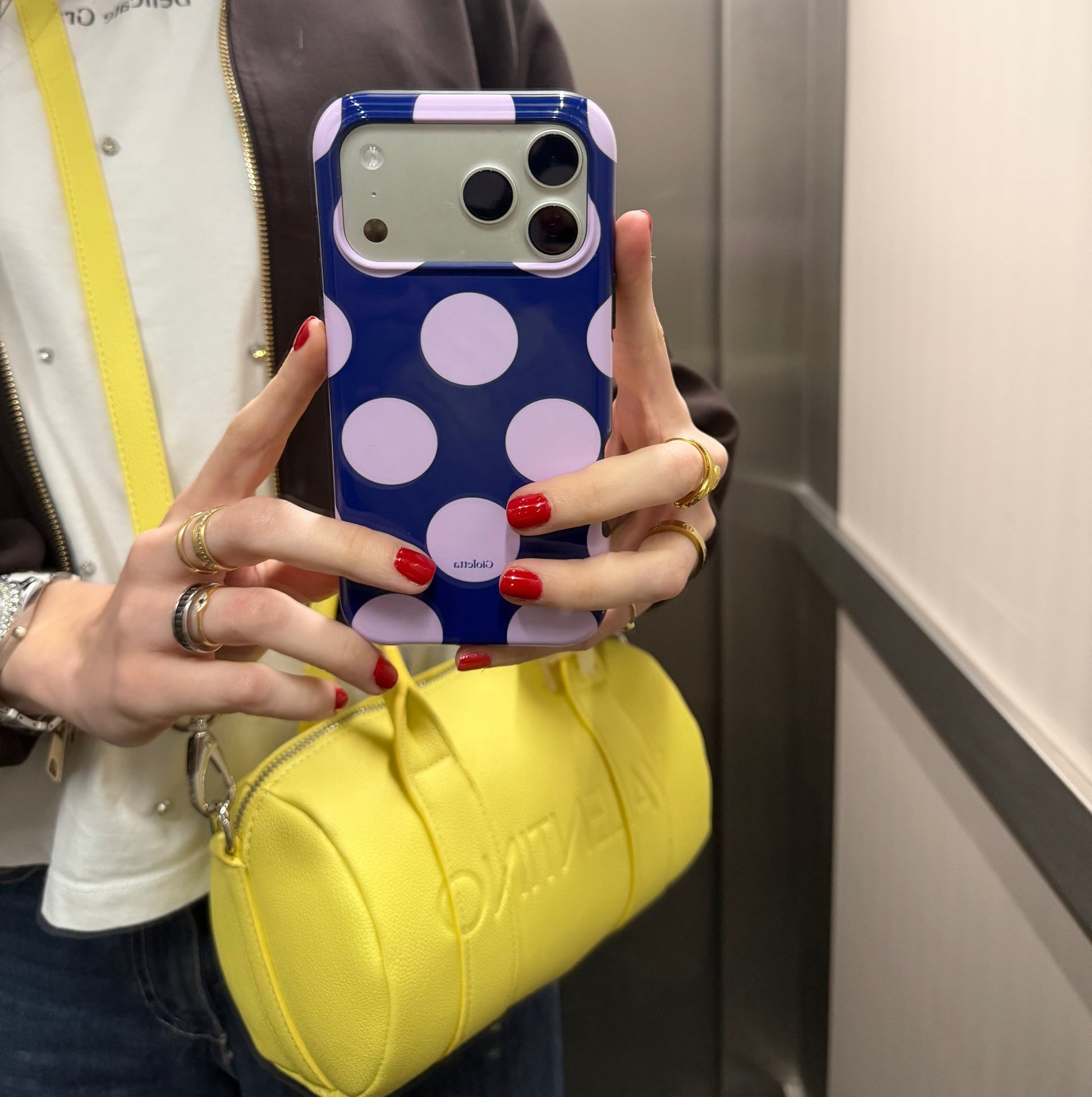 Funda de móvil Tough Case - Dots Pink Blue Podbase