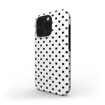 Funda de móvil Tough Case - Polka Dots Black and White Podbase