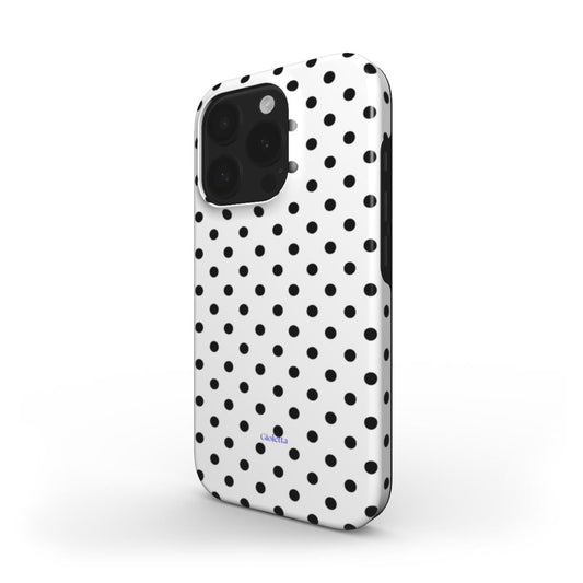 Funda de móvil Tough Case - Polka Dots Black and White Podbase