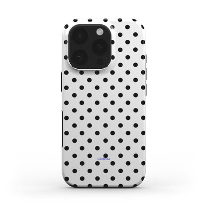 Funda de móvil Tough Case - Polka Dots Black and White Podbase