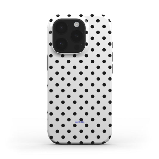 Funda de móvil Tough Case - Polka Dots Black and White Podbase