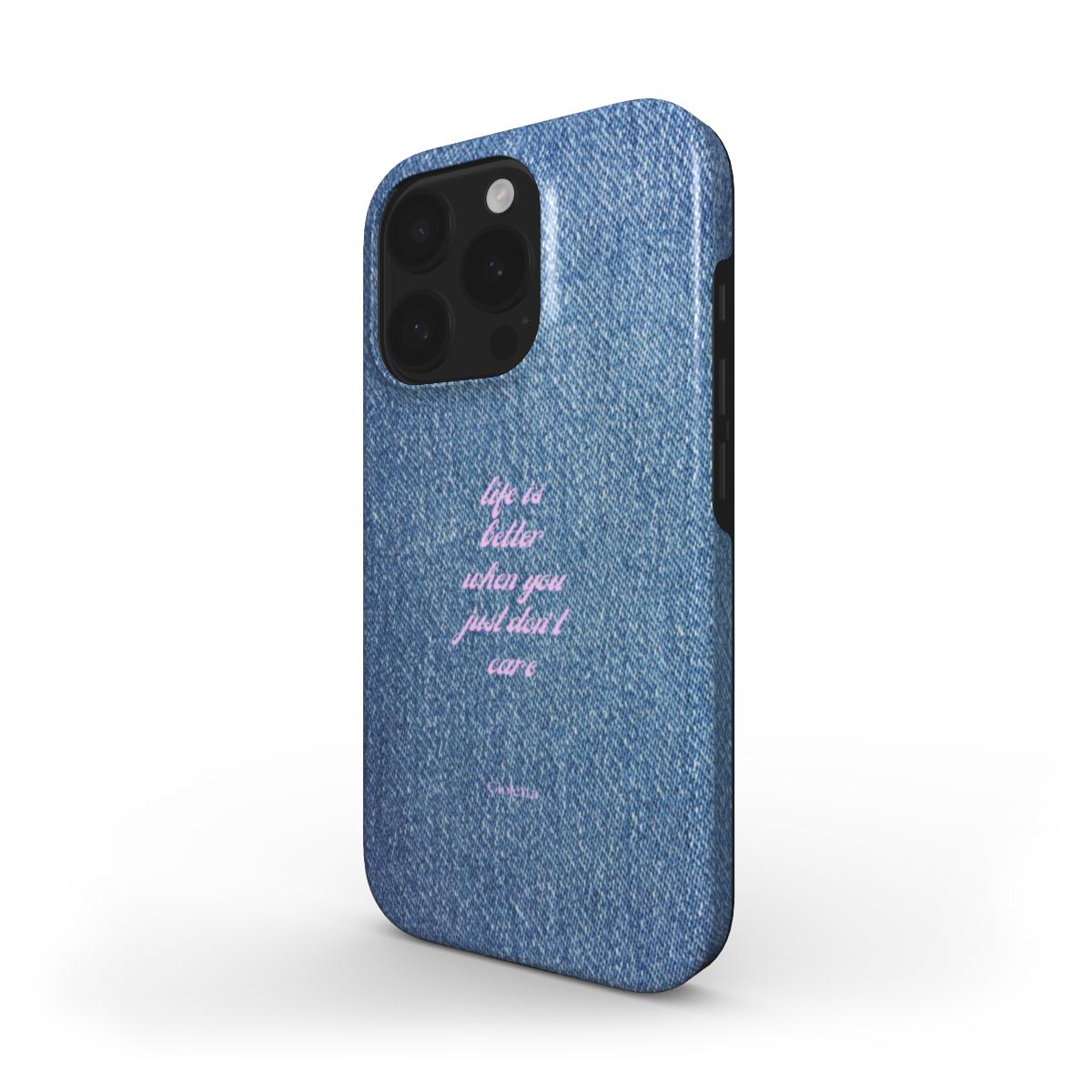 Funda de móvil Tough Case - Denim Pink Vibes Podbase