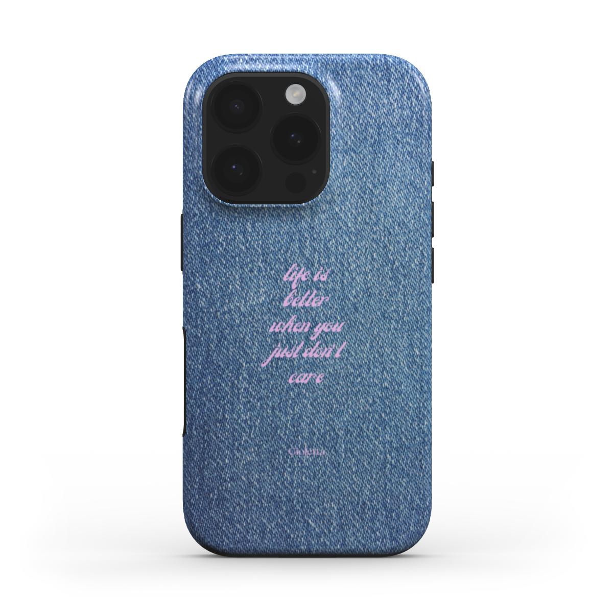 Funda de móvil Tough Case - Denim Pink Vibes Podbase