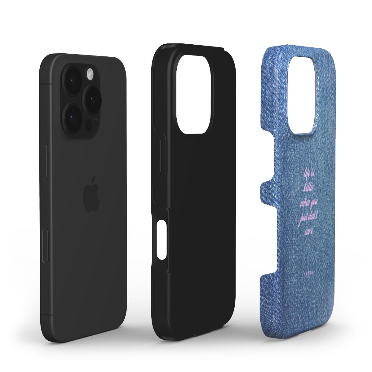 Funda de móvil Tough Case - Denim Pink Vibes Podbase