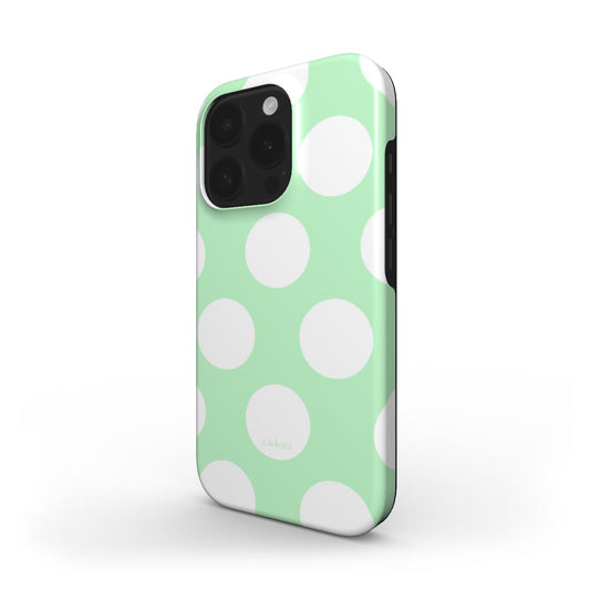 Funda de móvil Tough Case - Mint white dots Podbase