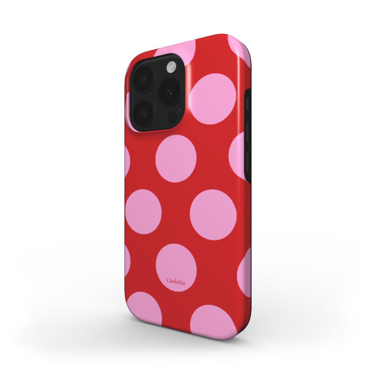 Funda de móvil Magsafe Tough Case - Red pink dots