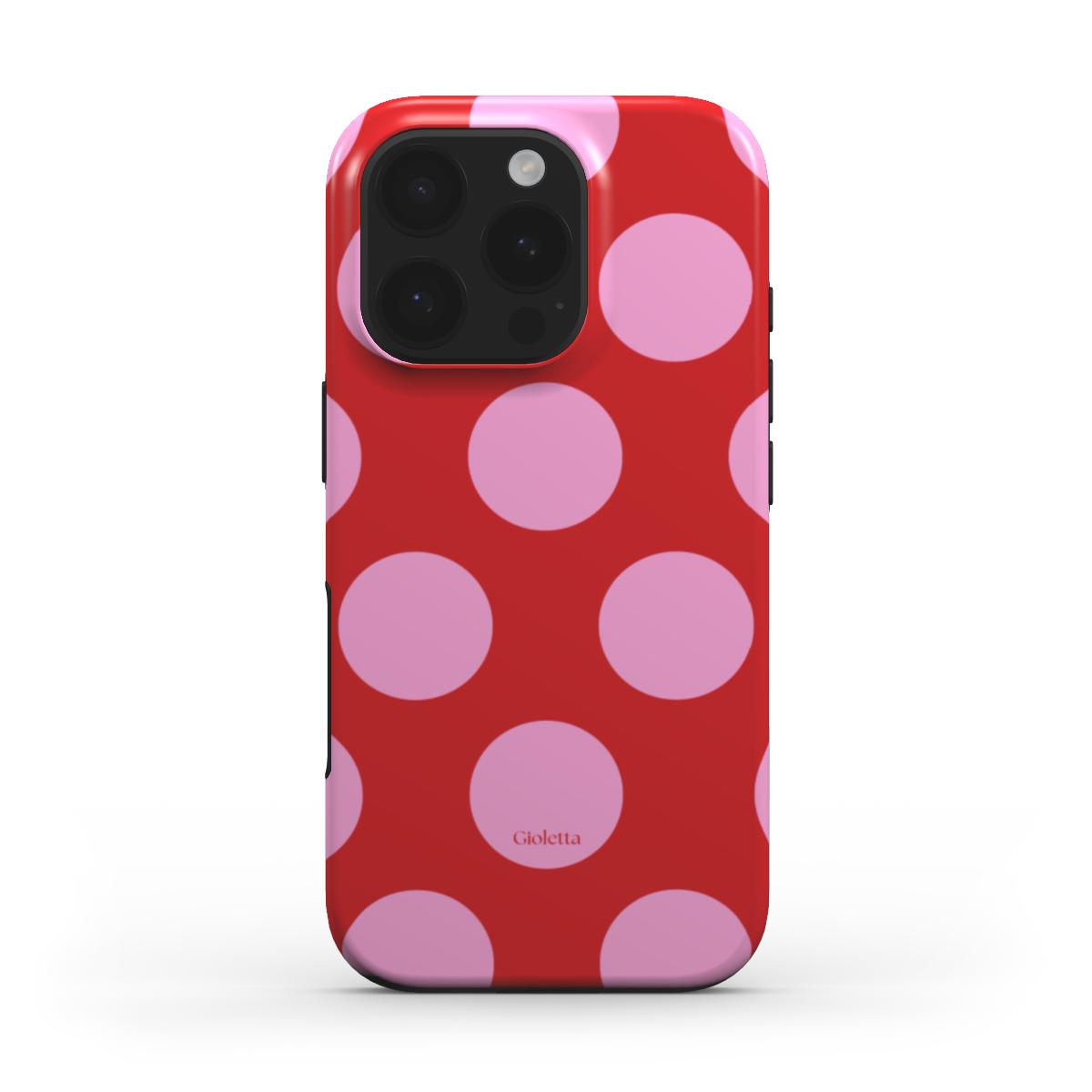 Funda de móvil Magsafe Tough Case - Red pink dots