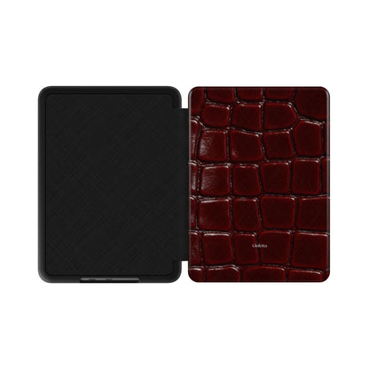 BURGUNDY CROC - Kindle Case Podbase