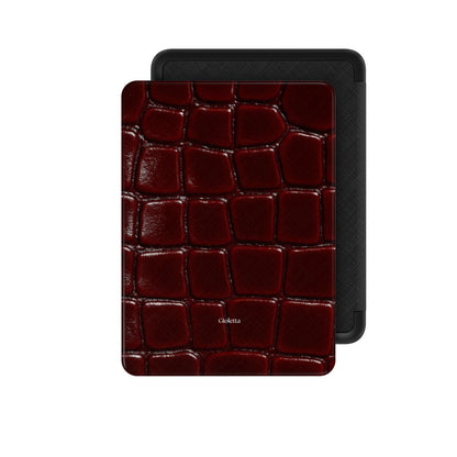 BURGUNDY CROC - Kindle Case Podbase