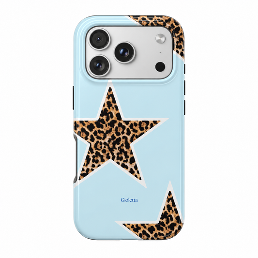 BLUE ANIMAL PRINT STARS - MagSafe Podbase