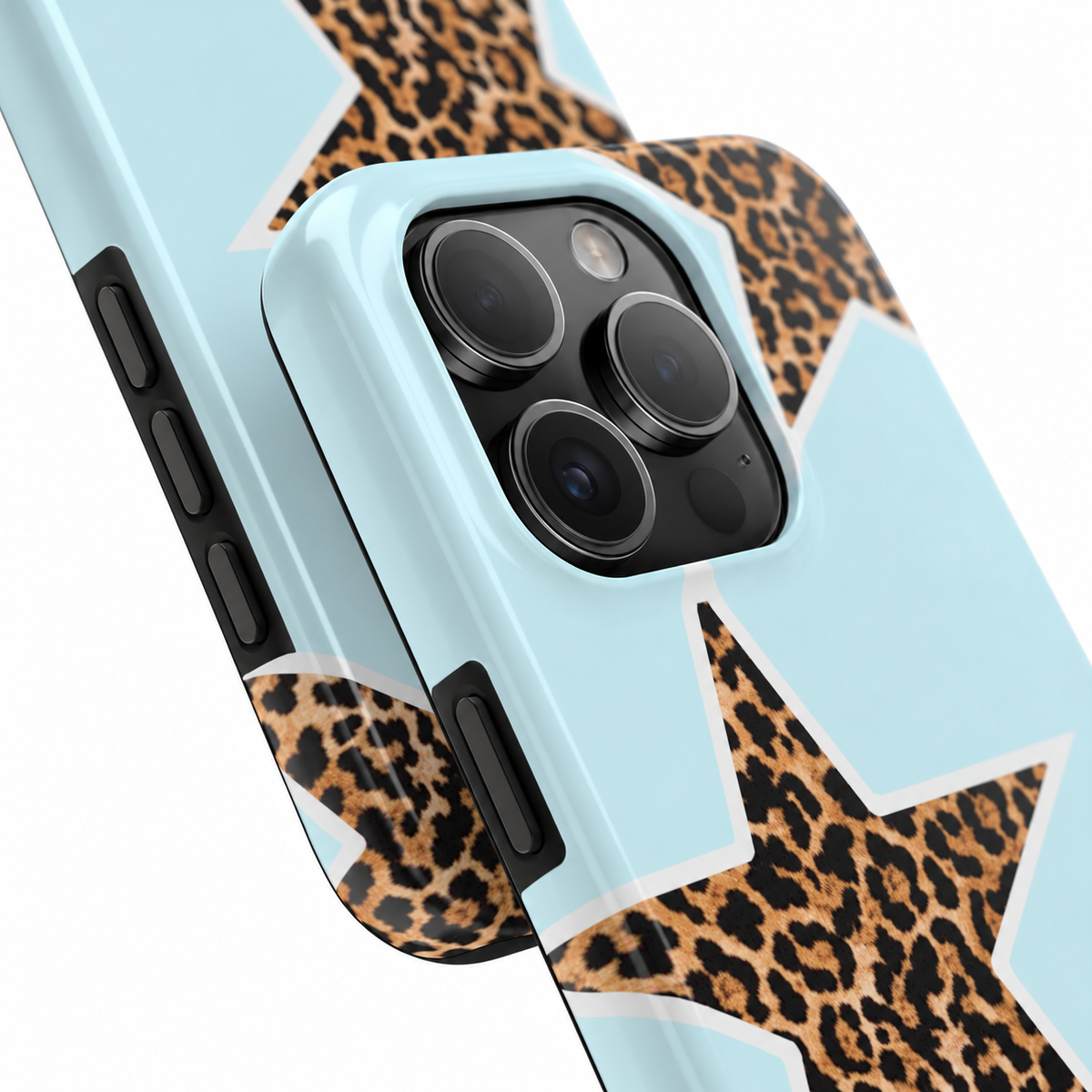 BLUE ANIMAL PRINT STARS Podbase