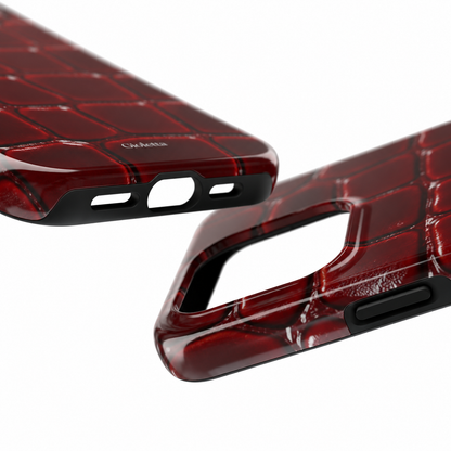 BURGUNDY CROC - MagSafe Podbase