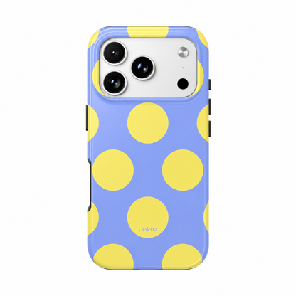 BUTTER YELLOW BIG DOTS Podbase