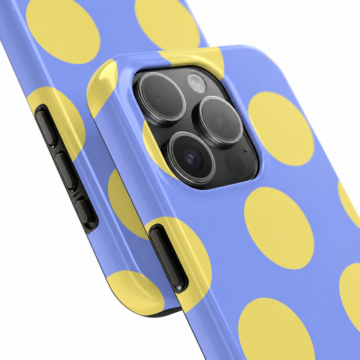 BUTTER YELLOW BIG DOTS Podbase